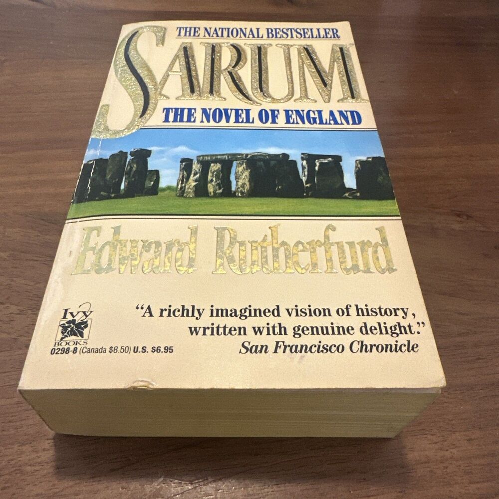 Sarum : The Novel of England by Edward Rutherford (1990, Mass Market) Book